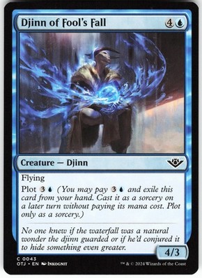 Djinn of Fool's Fall C Outlaws of Thunder Junction OTJ Normal 43 MTG NM