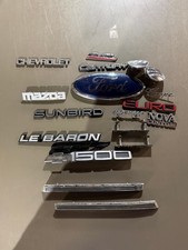 19 Vintage Ford Chevy Car Metal Plastc Emblem S Mazda Chevrolet Nova
