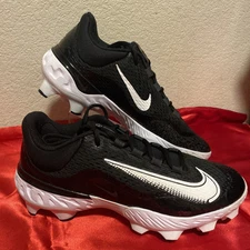 Nike Baseball Cleats Alpha Huarache Elite 4 Low MCS Black FD6221-001 Mens 9.5
