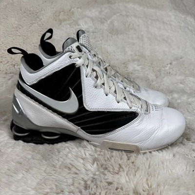 Nike Shox VC 3 Shoes Mens Size 11 Basketball 407628-100 White Black Silver