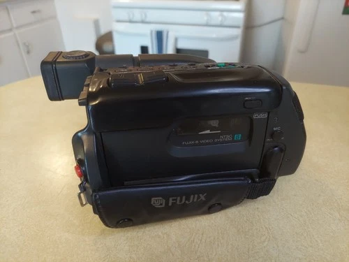 Fujix-8 Video Camera Recorder F60wide Power Source Battery Cords Remote image 7