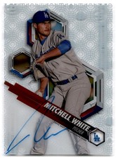 2018 Bowman High Tek Prospects Autograph Mitchell White Auto Los Angeles Dodgers