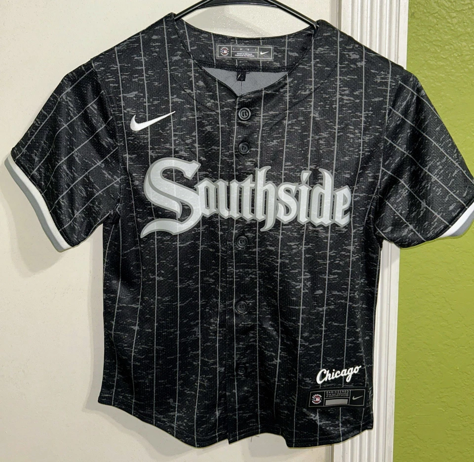 Nike Chicago White Sox MLB City Connect Kids Boys Jersey Southside Sz 7 New $90 - Image 4 of 4