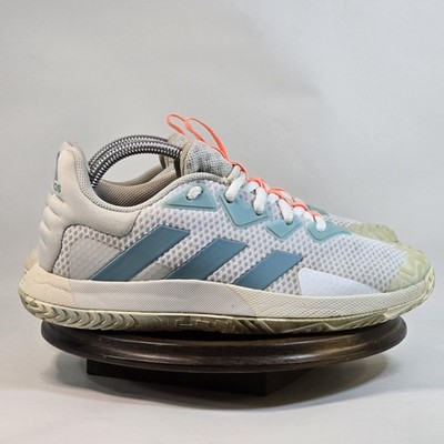 Adidas Solematch Control Tennis Shoes Womens Size 8 White Bounce Court GY7001