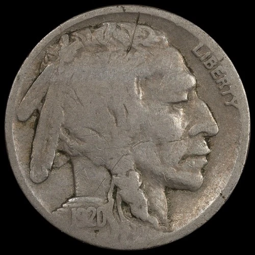 1920 s 5C Buffalo Nickel Circulated Coin