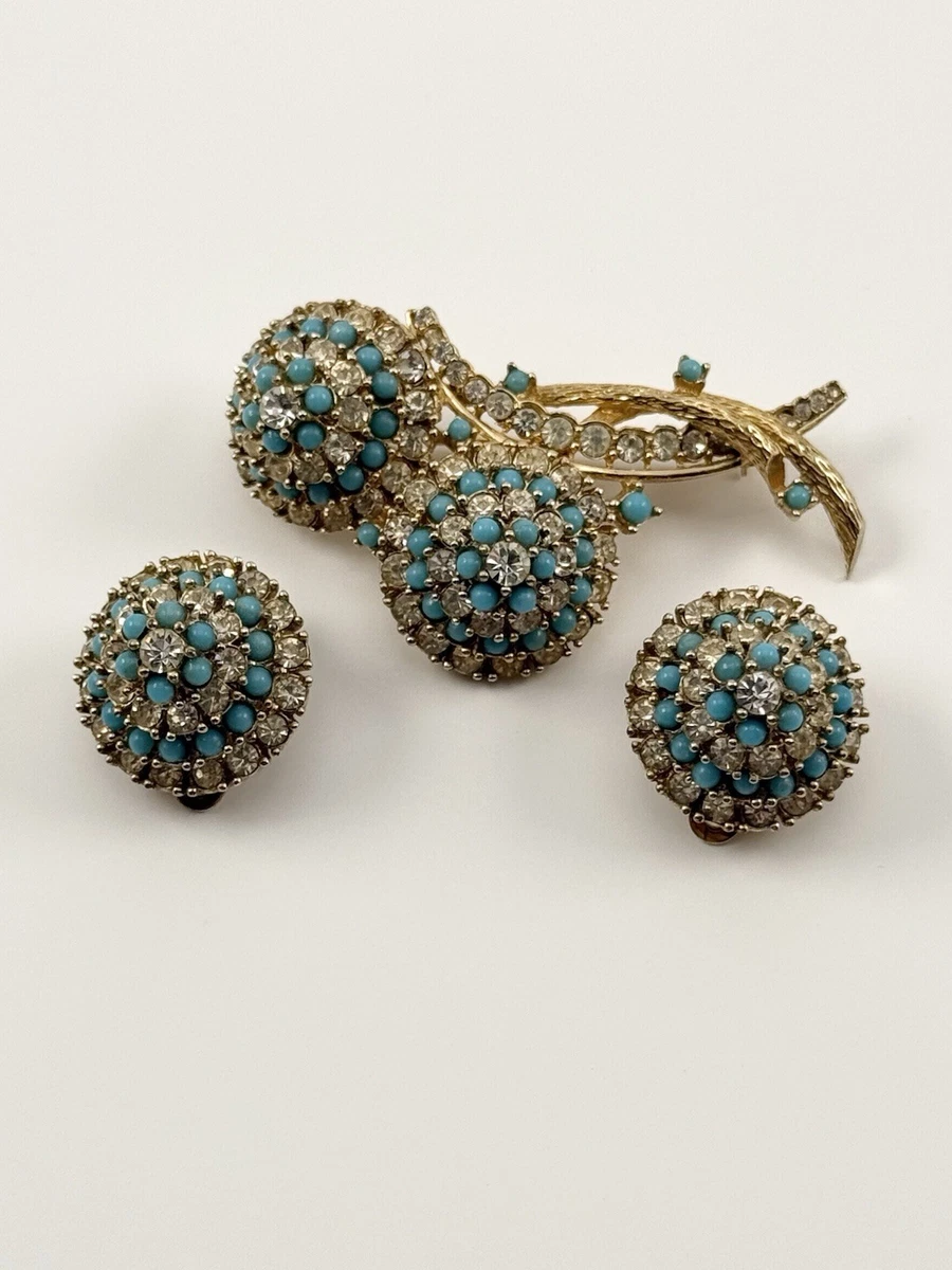 CINER　サイナー　ヴィンテージ　ピーコック　ビジュー　ブローチ　ジュエリー Ciner In Vintage Designer Costume Jewelry Sets for sale | eBay