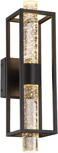 Designers Fountain Aloft 21-Watt Integrated LED Wall Sconce, 17in H, Black  - Picture 1 of 5