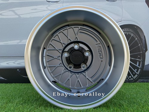 4 x 17 Inch 5x127 Negu Style Satin Grey Wheels: Fits For Jeep Dodge GMC - Picture 2 of 14
