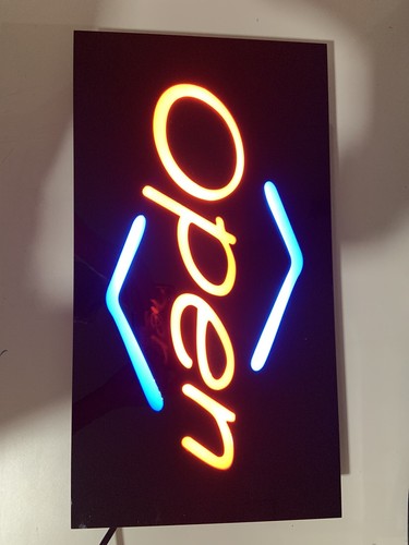 Bouton interrupteur de mouvement super lumineux LED néon BUSINESSOPEN LED SIGN avec 3 changements - Photo 2/2