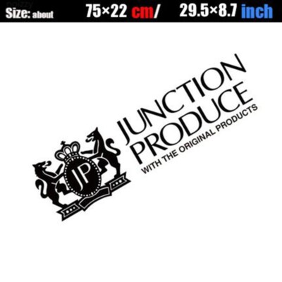 Junction Produce Car Door Decal Black Reflect White Auto Tuning JP