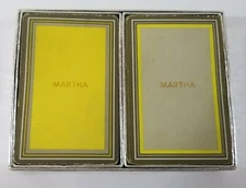 Vintage Congress 606 Playing Cards Personalized to Martha 