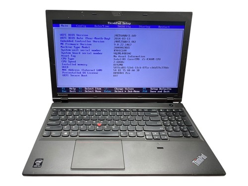 Lenovo ThinkPad L540 i5-4300M 2.6GHz 8GB No Drive OS Laptop Notebook