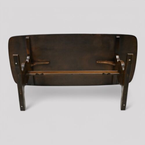 Ercol Elm Dining Table Plank Top Retro Traditional Dark Finish FREE UK Delivery* - Picture 13 of 24