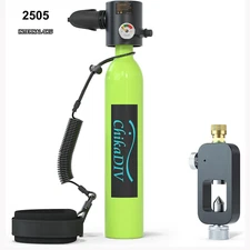 Portable Mini Scuba Diving Tank 0.5 Liters 3000 PSI DOT CE-EN250 certified