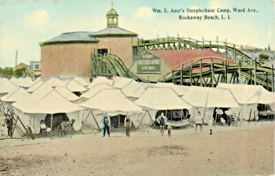 Wm E. Auer's Steeplechase Camp, Ward Avenue, Rockaway Beach, Queens, NY 