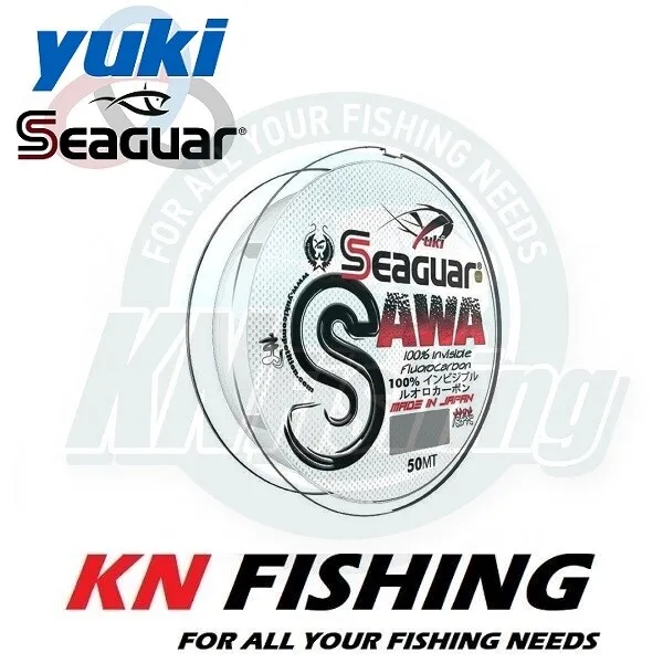SEAGUAR YUKI SAWA Fishing Line Fluorocarbon Invisible Japan 50m 0.165-0.52mm