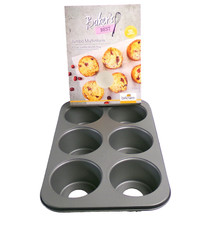Muffin Latta Jumbo Muffins Cottura Cheesecake Muffin Teglia da Forno 6 Er 34 x 22 cm
