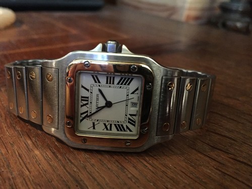 Cartier Santos Galbee OROLOGIO UOMO | eBay