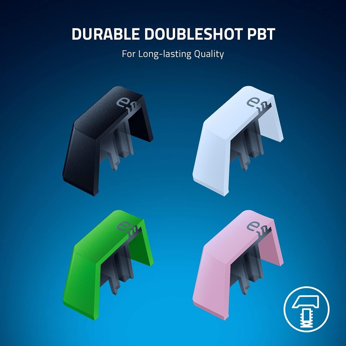 PBT PBT Razer Keycap Coiled Cable Upgrade Set Durable Dbleshot 