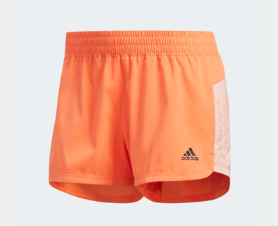 womens orange adidas shorts