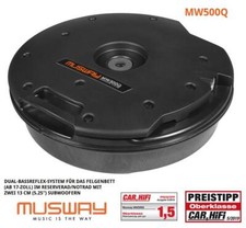 MUSWAY MW500Q 2x13 cm Subwoofer per Cassone Ruota di Scorta, Ruota di Sorta Woofer 