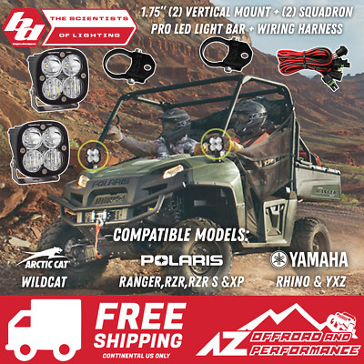 BAJA DESIGNS Squadron Pro Vertical Mount Light Kit 1.75'' For Polaris Ranger