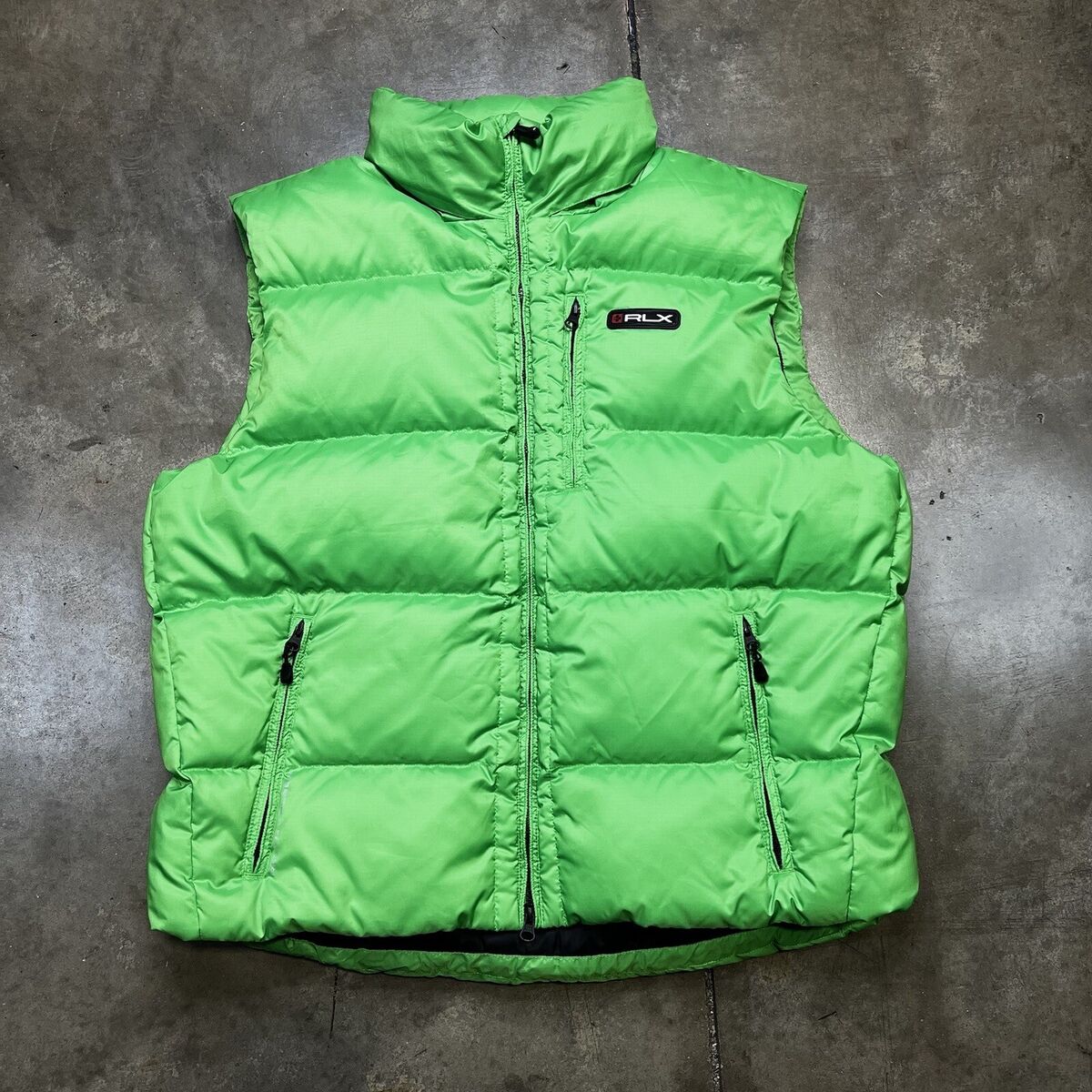 RLX Polo Ralph Lauren Down Nylon Puffer Vest Mens Large RLX Polo Ralph Lauren Down Nylon Puffer Vest Mens Large