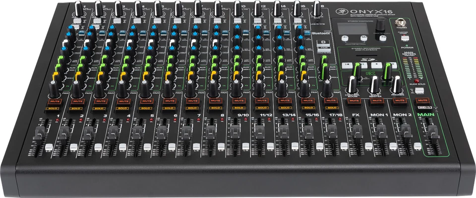 Mackie Onyx16 16-Channel Analog USB Mixer w/ Multitrack Recording via USB or SD - Image 3 of 4