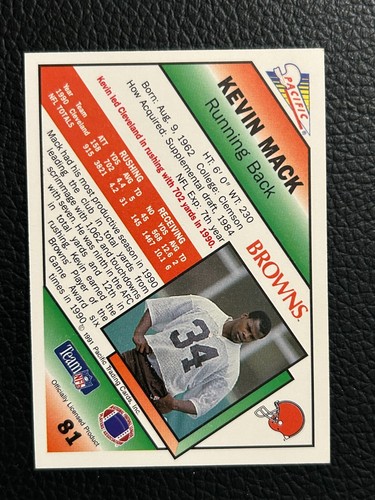 1991 Pacific Football - - Pick A Card -#2 - #199 +RC +HOF - Picture 195 of 523