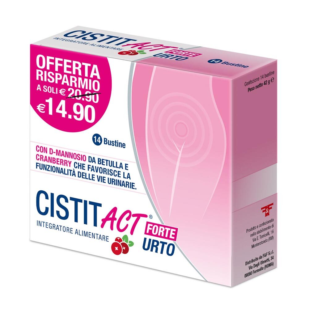 Linea Act Cistit Act Forte Urto Integratore Alimentare, 14 Bustine