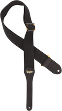 Cotton 2 Inches Guitar Strap - Black