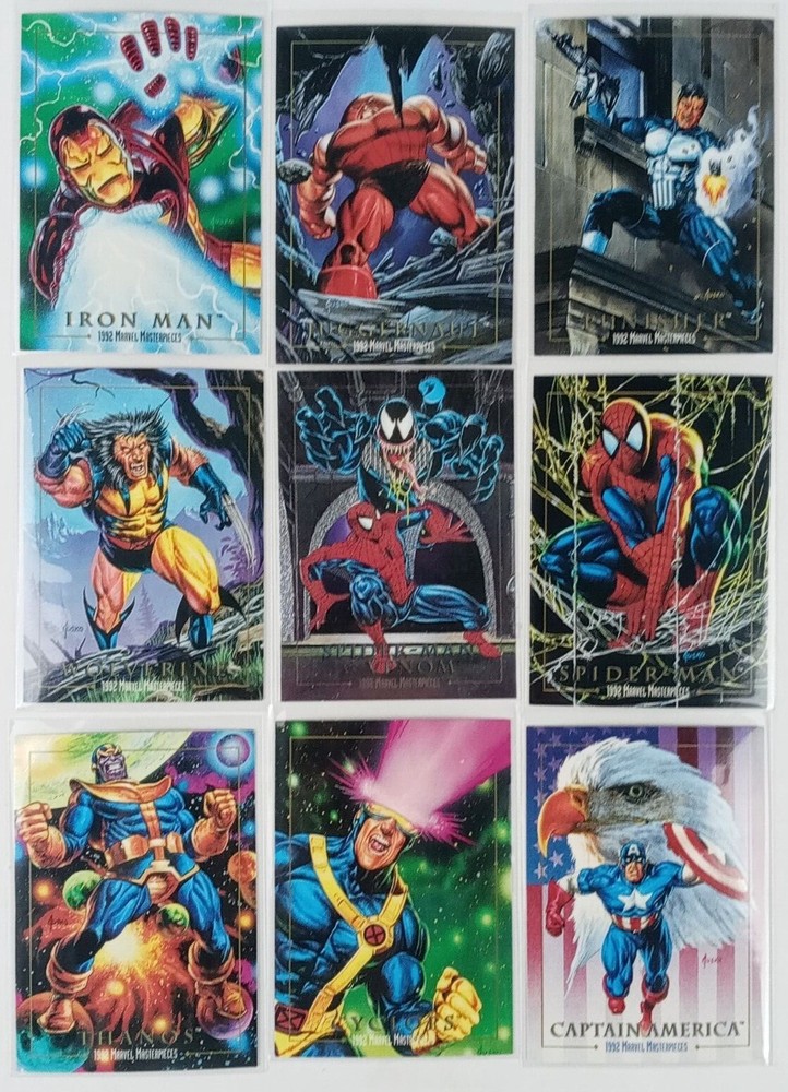 1992 Marvel Masterpieces Base Cards 1-99 Choose Your Cards to Complete Set