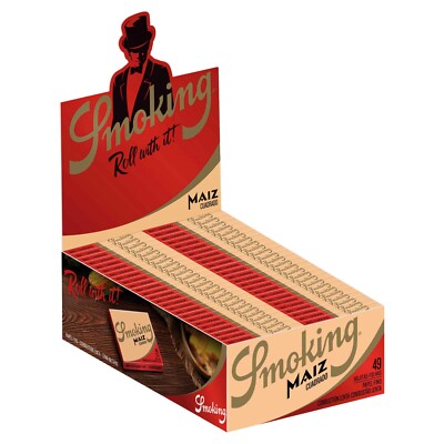 cigarette wrappers Smoking Maiz 1 1/4 Rolling Papers Corn Cigarette Paper (Full Box of 50  Booklets)
