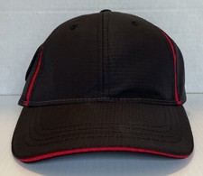 Cap America Golf Hat Lightweight Adjustable Strap Black Red Polyester NWT