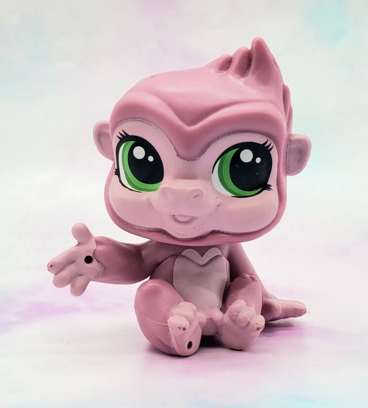 Littlest Pet Shop Authentic # 41 Saffron Sweetin Purple Gorilla