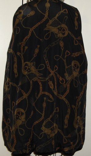 Chinchilla & Black Sheared Mink Fur Coat Size 14-16 FREE SHIPPING Excellent Cond - Picture 8 of 8