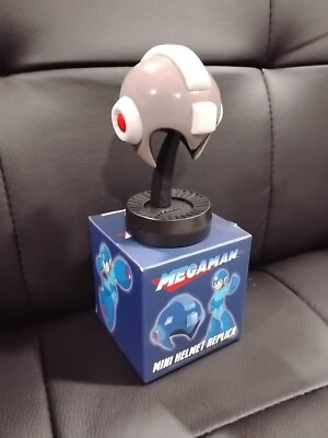Mega Man Mini Replica Helmet Grey Bubble Lead Capcom LootCrate