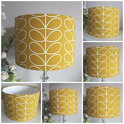 Orla Kiely Lampshade yellow linear stem Ceiling Pendant Table Shade dandelion
