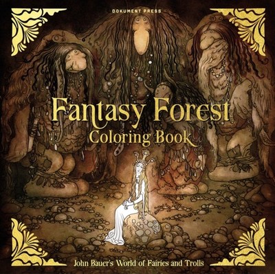 FANTASY FOREST COLORING BOOK by John Bauer Paperback Self Help Business