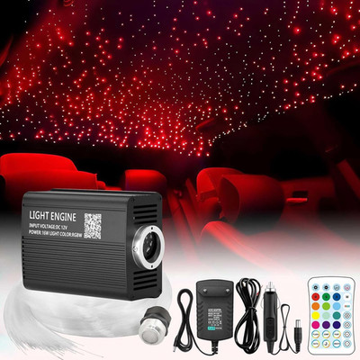 Twinkle Starlight Headliner Light,16W 500Pcs 6.5Ft LED Star Ceiling Fiber Optic