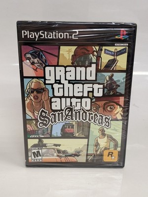 Grand Theft Auto San Andreas PlayStation 2 Black Label Sealed From GTA Trilogy
