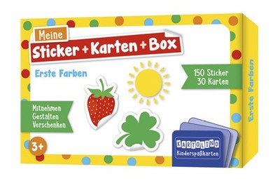 Meine Sticker + Karten + Box - Erste Farben Mitnehmen, gestalten, verschenken