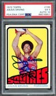 Julius Dr. J Erving Signed 1972-73 Topps RC 195 76ers PSA 5 Auto 10 PSA/DNA