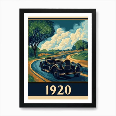 Aihrgdesign A Retro Industrial Post Framed Wall Art Poster Canvas Print Picture