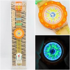 Swatch Scuba Loomi Frullato SDK908 1995 NOS 200M Neon Vintage