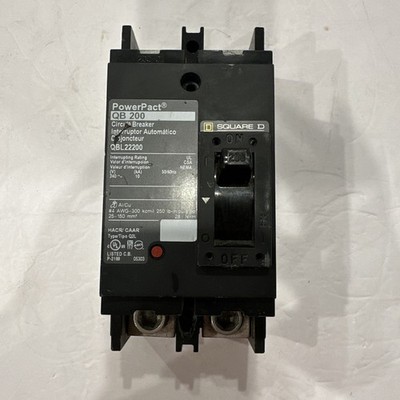 Square D Power Pact QB 200 , QBL22200 , Circuit Breaker Interupteur Automatic