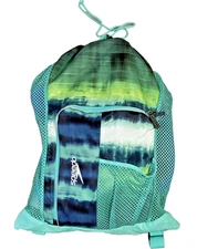 Speedo Unisex Deluxe Ventilator Mesh Swim/Equipment Bag - 18 X 24 Lime Green