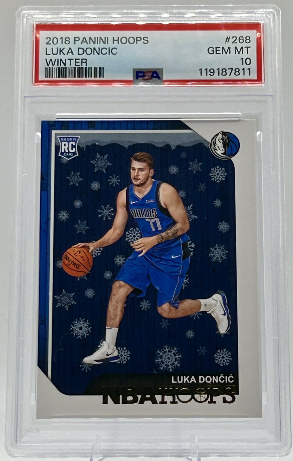 2018-19 NBA Hoops Winter Luka Doncic RC PSA 10 Gem Mint #268 Dallas Mavericks