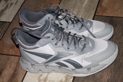 Reebok Zig Encore Mens Gray  Lace Up Basketball Lifestyle Sneakers Shoes 10.5