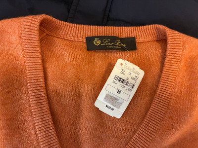 Beautiful Loro Piana Silk Cashmere V Neck Sweater